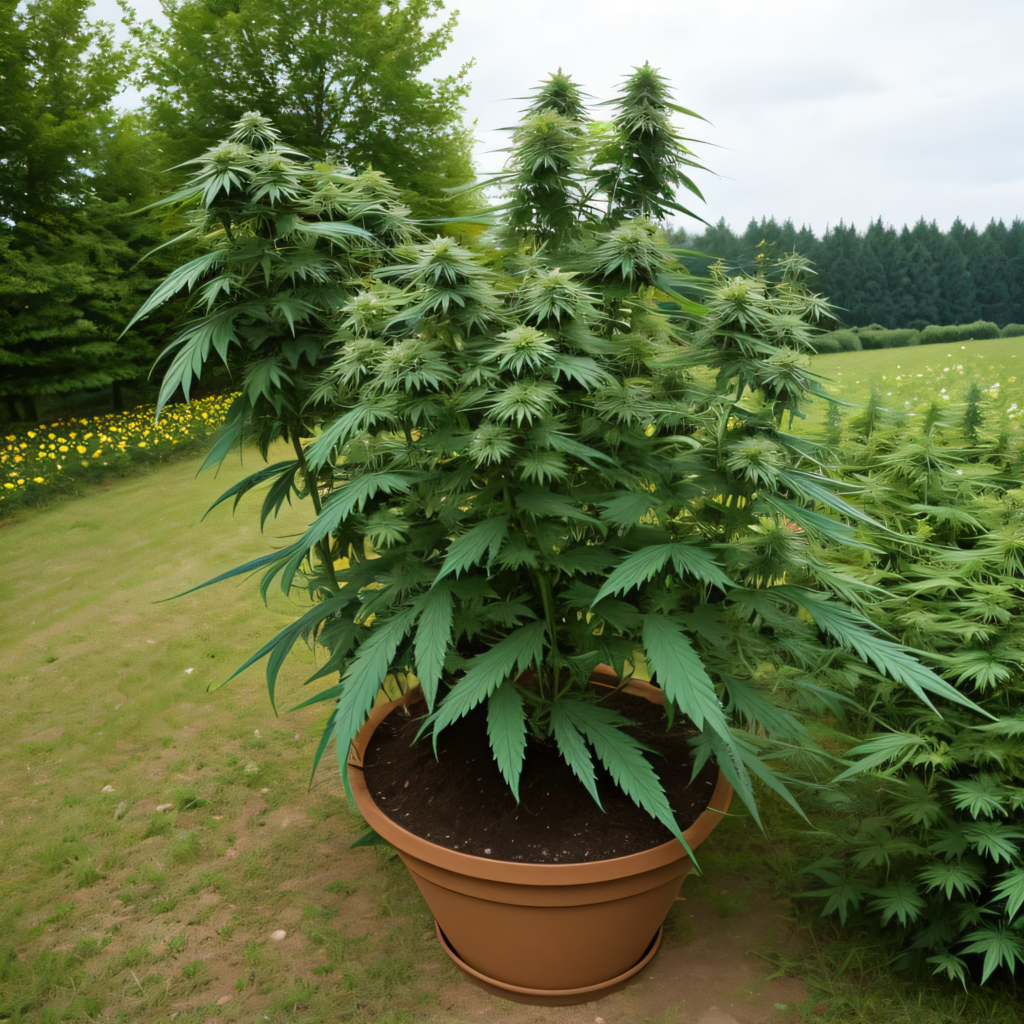 KI generierte Cannabis 
 Pflanze